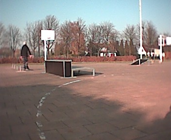 Church, swimming pool
