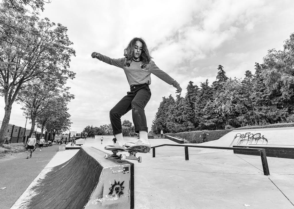 50-50 by Mila Coolen at Skatepark Kontich. Photo: Sidney Vandendries